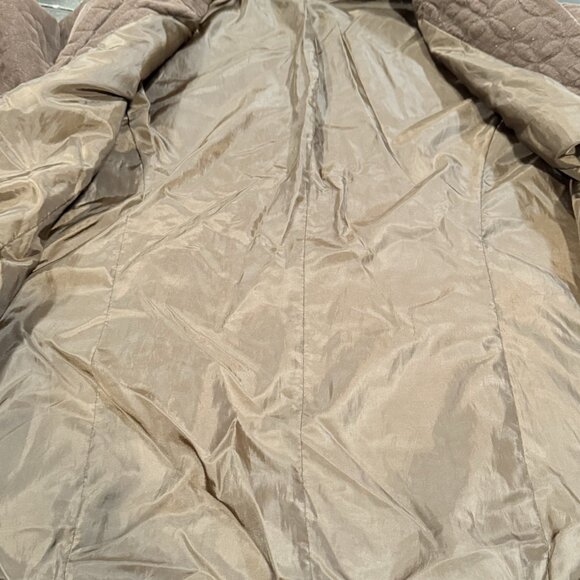 Y2K Unbranded Dark Chocolate Brown Quilted Corduroy Jacket Womens size Large - Picture 5 of 11